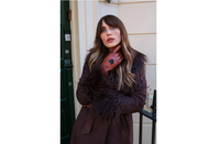 Cognac Heart Leather Gloves