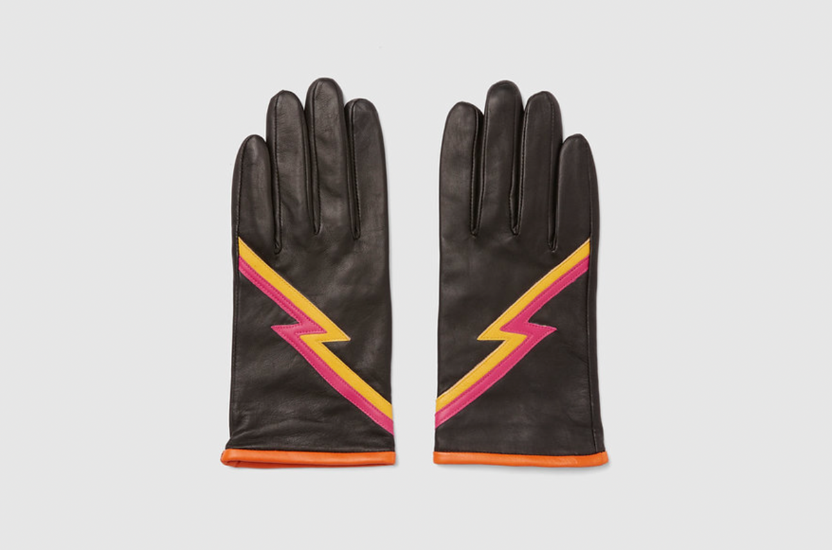Leather Gloves Black Ziggy