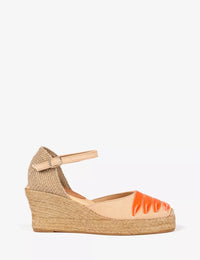 Mary Jane Dali Espadrille Apricot