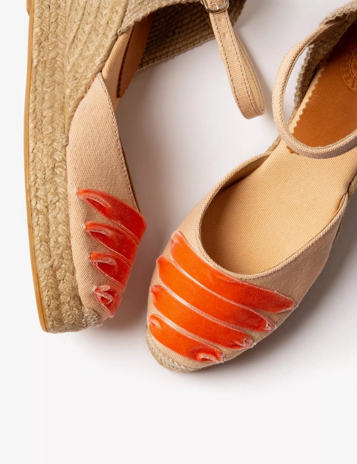 Mary Jane Dali Espadrille Apricot