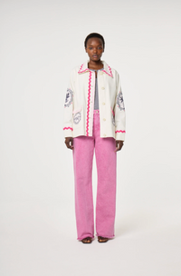 Melodie Embro jacket Cosy White