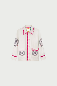 Melodie Embro jacket Cosy White