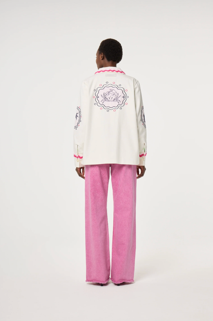 Melodie Embro jacket Cosy White
