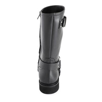 Min Square Toed Biker Boot Black