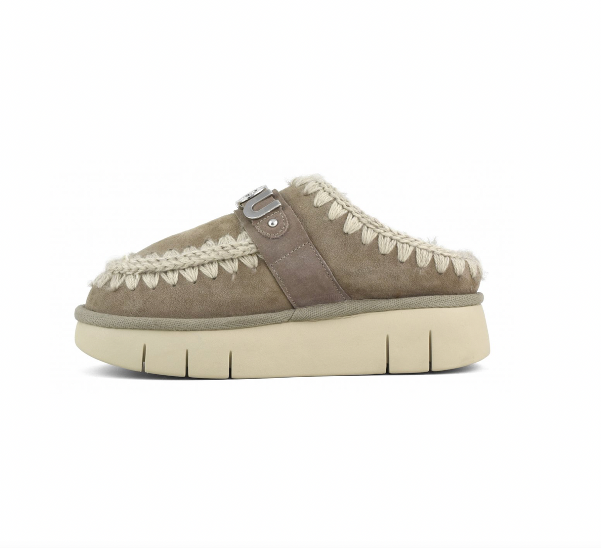 Bounce Eskimo Stitch Clog Elephant Grey