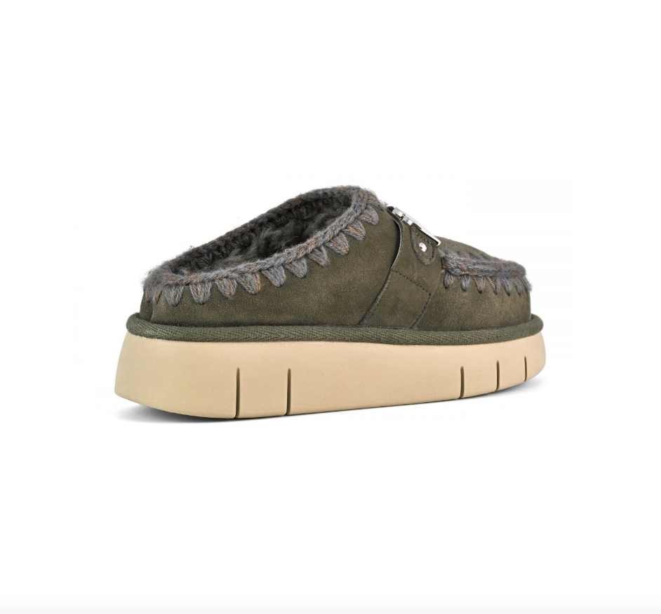 Bounce Eskimo Stitch Clog Olive