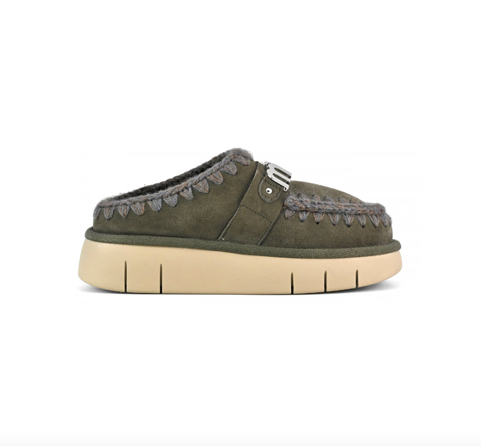 Bounce Eskimo Stitch Clog Olive