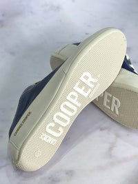 Rock Leather Trainers Navy