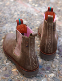 Oscar Tea Rose Leather Boots SALE