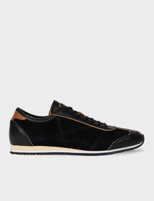 Maltese Black Suede Trainer