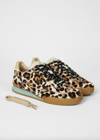 Dover Leopard Print Brown Trainers
