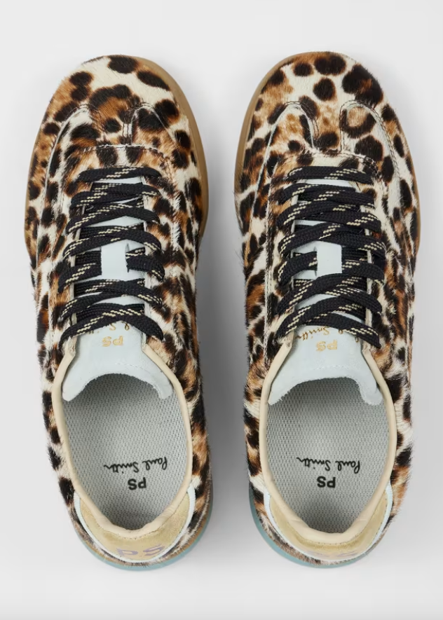 Dover Leopard Print Brown Trainers