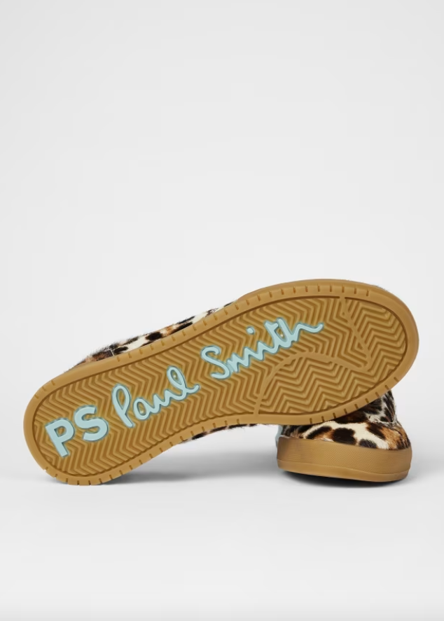 Dover Leopard Print Brown Trainers
