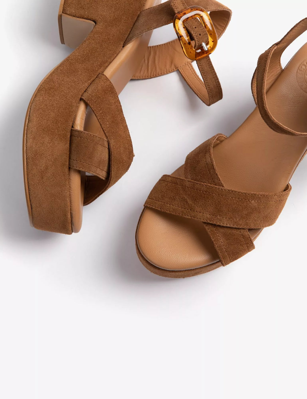 Bella Suede Sandal Peat