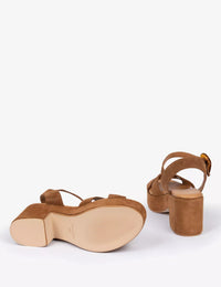 Bella Suede Sandal Peat