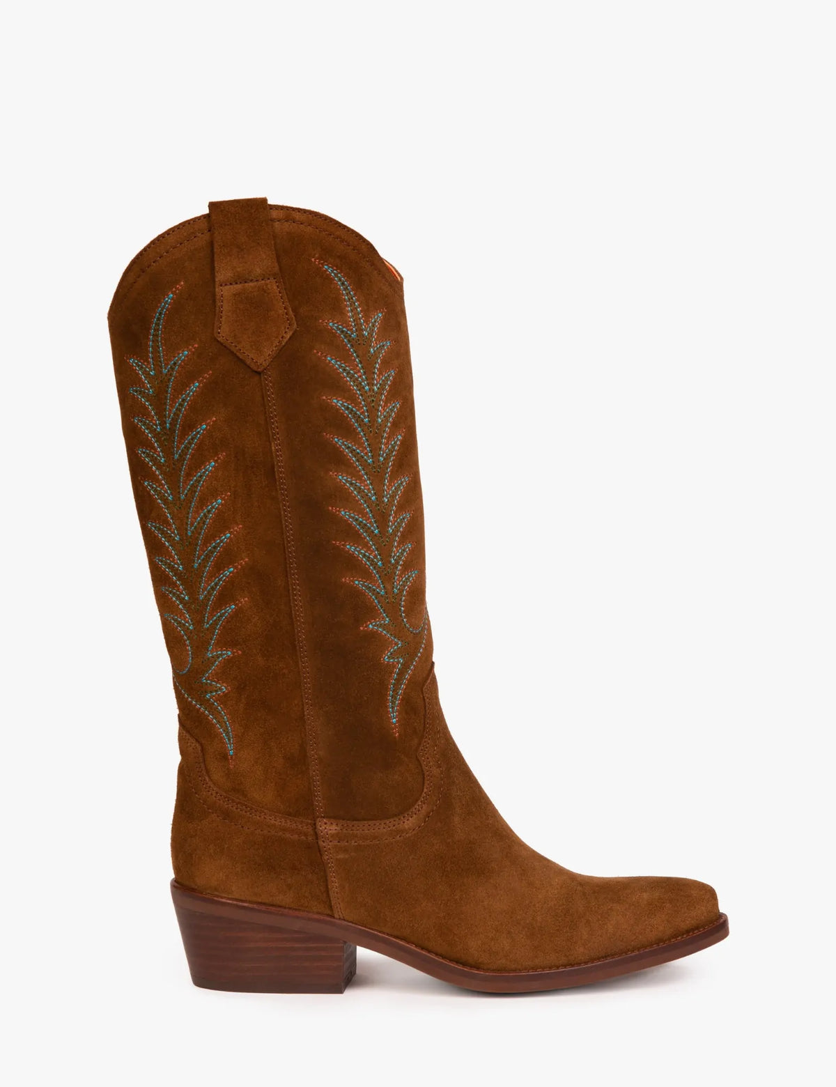 Goldie Embroidered Cowboy Boot Peat