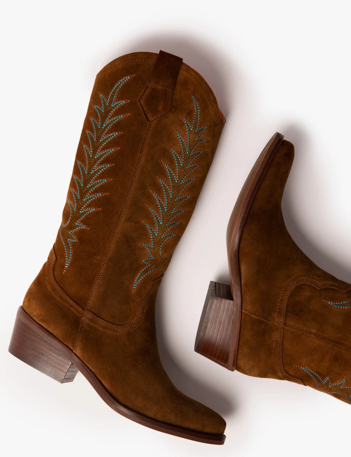 Goldie Embroidered Cowboy Boot Peat