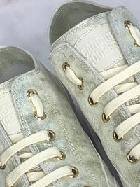 Rock Leather Trainers Gold