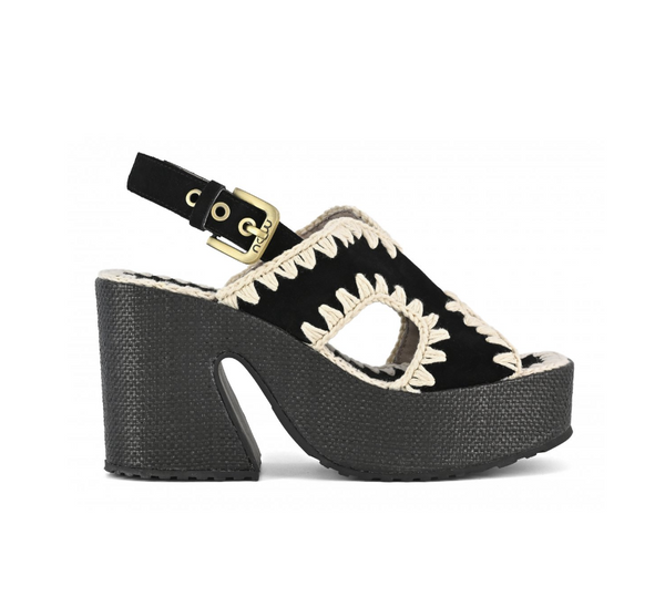 MOU Raffia Platform with back strap