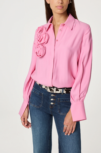 Rosette Blouse Petal Pink