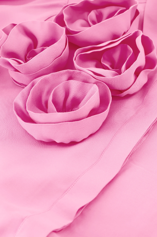 Rosette Blouse Petal Pink
