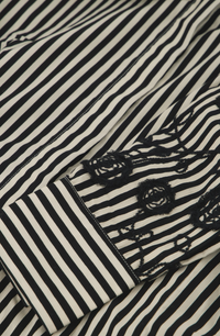 Rosey Blouse Cosy White Black Ink