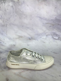 Rock Leather Trainers Silver