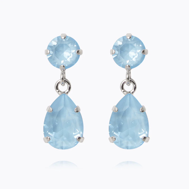 Sky Ignite Mini Drop Earrings Rhodium