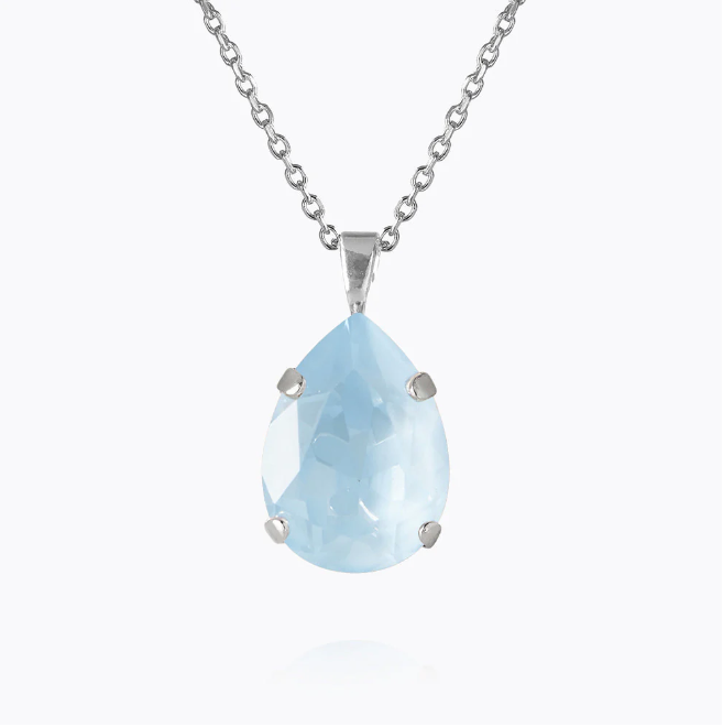 Sky Ignite Mini Drop Necklace Rhodium