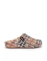 Slippers York Plaid Beige