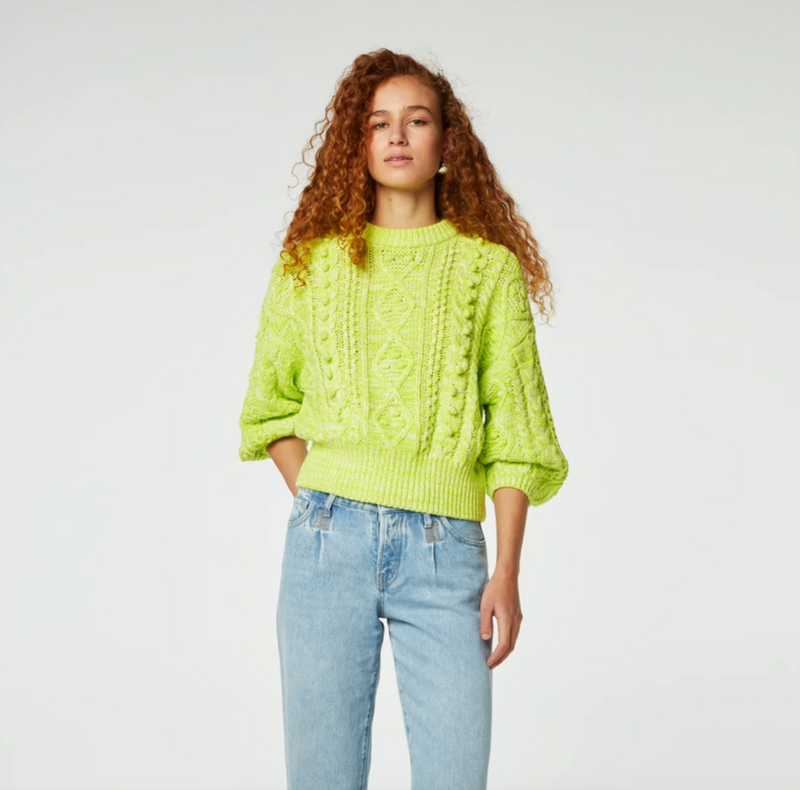 Suzy Pullover 3/4 Sleeve Lovely Lime