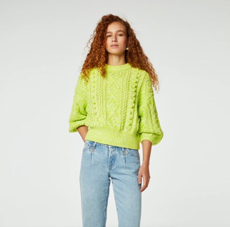 Suzy Pullover 3/4 Sleeve Lovely Lime – The Shoe Gallery