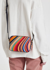 Swirl Leather Cross Body Bag