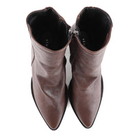 Italian Leather Western Boot Brown