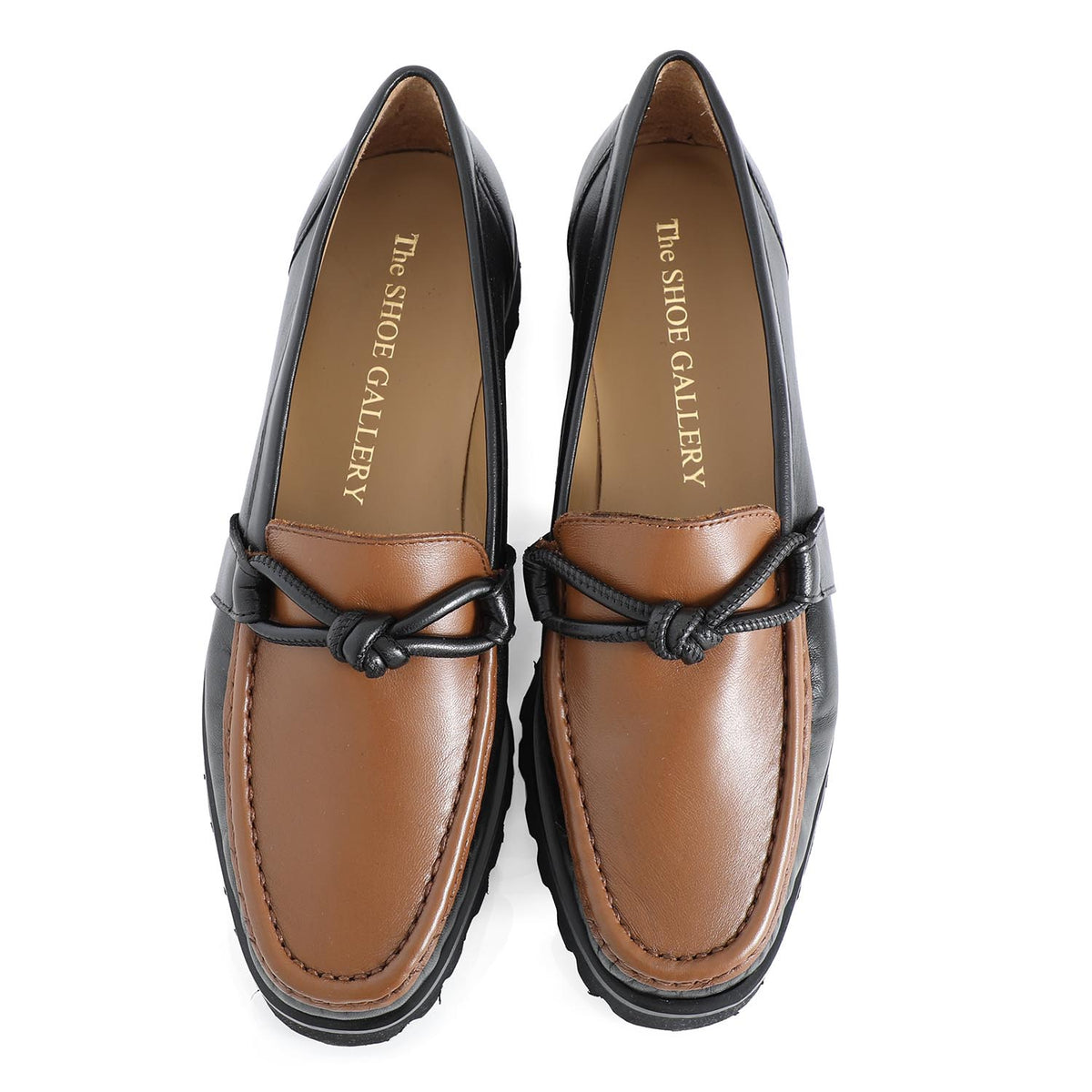 Verona Black Tan Leather Loafer