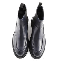 Willard Chunky Leather Chelsea Boot Blue