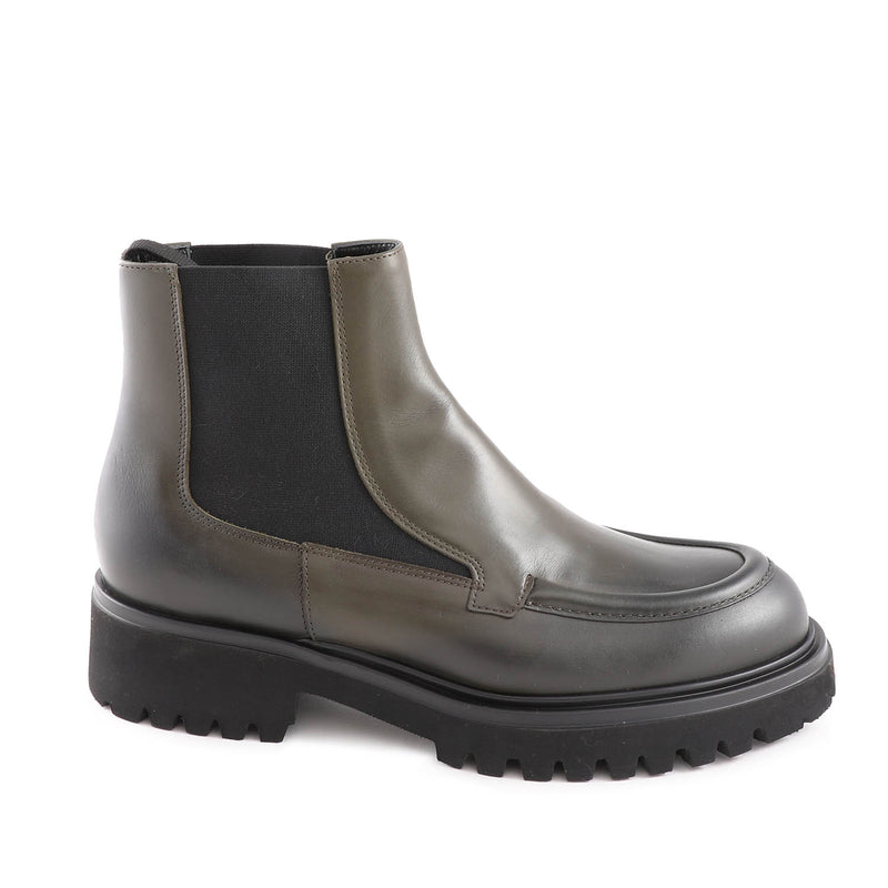 Willard Chunky Leather Chelsea Boot Military