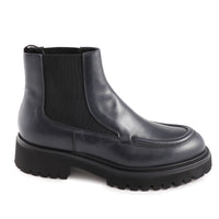 Willard Chunky Leather Chelsea Boot Blue